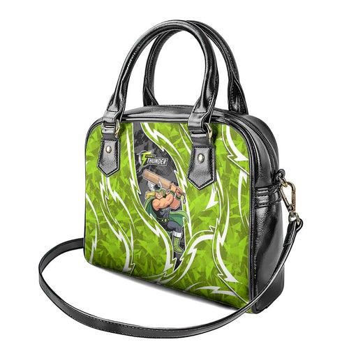 Sydney Thunder Shoulder Handbag Flaming Lightning Storm Geometric Sports Mascot Art