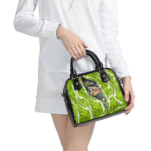 Sydney Thunder Shoulder Handbag Flaming Lightning Storm Geometric Sports Mascot Art