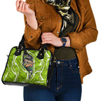 Sydney Thunder Shoulder Handbag Flaming Lightning Storm Geometric Sports Mascot Art