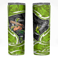 Sydney Thunder Skinny Tumbler Flaming Lightning Storm Geometric Sports Mascot Art