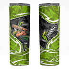 Sydney Thunder Skinny Tumbler Flaming Lightning Storm Geometric Sports Mascot Art