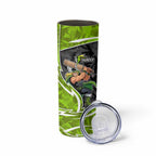 Sydney Thunder Skinny Tumbler Flaming Lightning Storm Geometric Sports Mascot Art