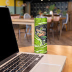 Sydney Thunder Skinny Tumbler Flaming Lightning Storm Geometric Sports Mascot Art