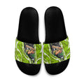Sydney Thunder Slide Sandals Flaming Lightning Storm Geometric Sports Mascot Art