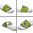 Sydney Thunder Slide Sandals Flaming Lightning Storm Geometric Sports Mascot Art