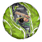 Sydney Thunder Spare Tire Cover Flaming Lightning Storm Geometric Sports Mascot Art