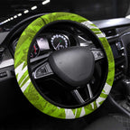 Sydney Thunder Steering Wheel Cover Flaming Lightning Storm Geometric Sports Mascot Art