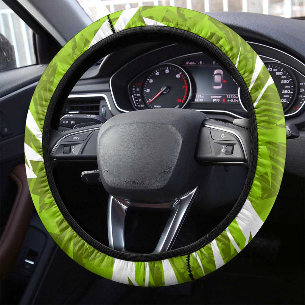 Sydney Thunder Steering Wheel Cover Flaming Lightning Storm Geometric Sports Mascot Art