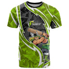 Sydney Thunder T Shirt Flaming Lightning Storm Geometric Sports Mascot Art