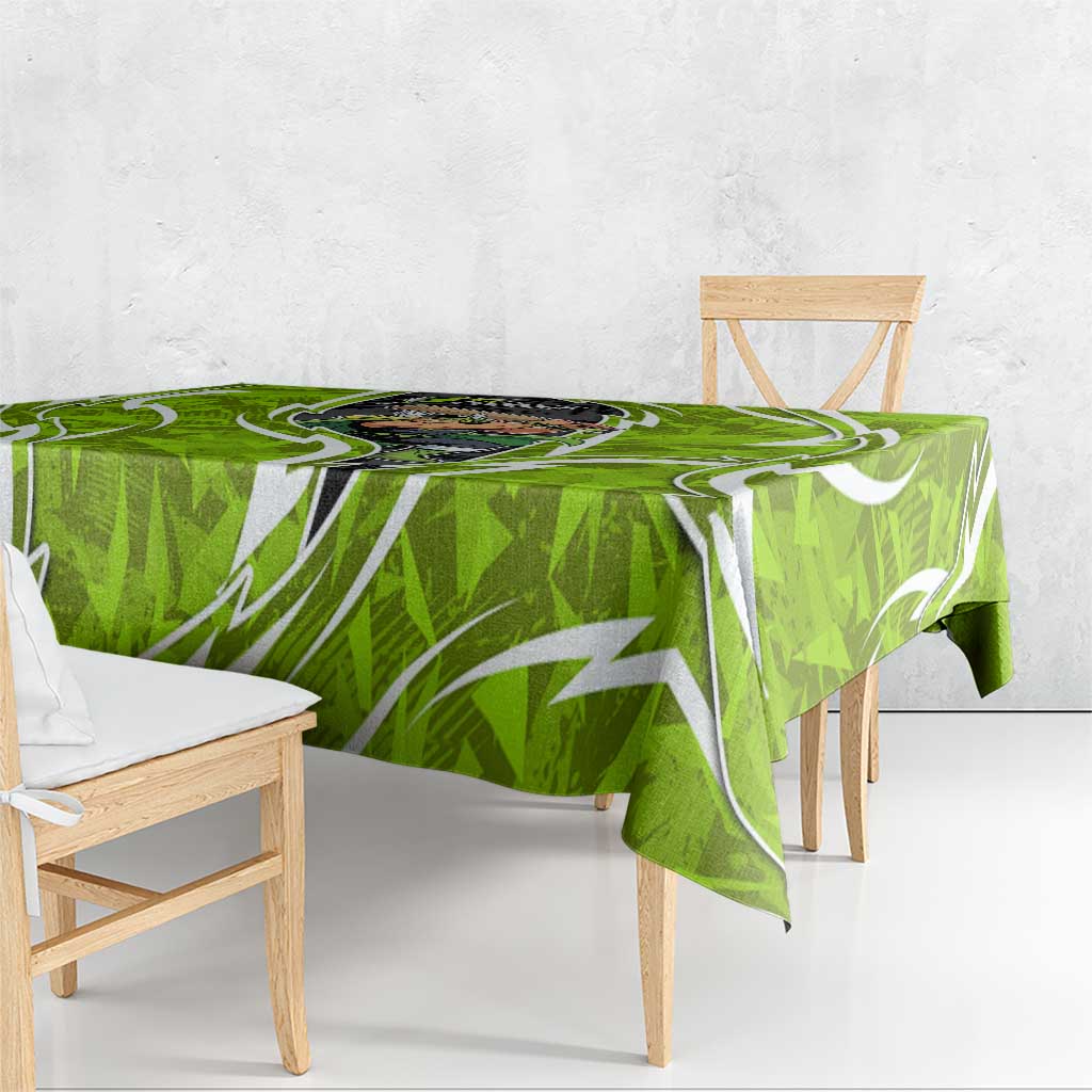 Sydney Thunder Tablecloth Flaming Lightning Storm Geometric Sports Mascot Art