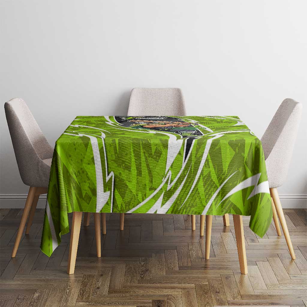 Sydney Thunder Tablecloth Flaming Lightning Storm Geometric Sports Mascot Art