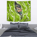 Sydney Thunder Tapestry Flaming Lightning Storm Geometric Sports Mascot Art