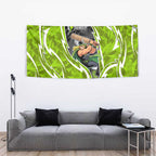 Sydney Thunder Tapestry Flaming Lightning Storm Geometric Sports Mascot Art