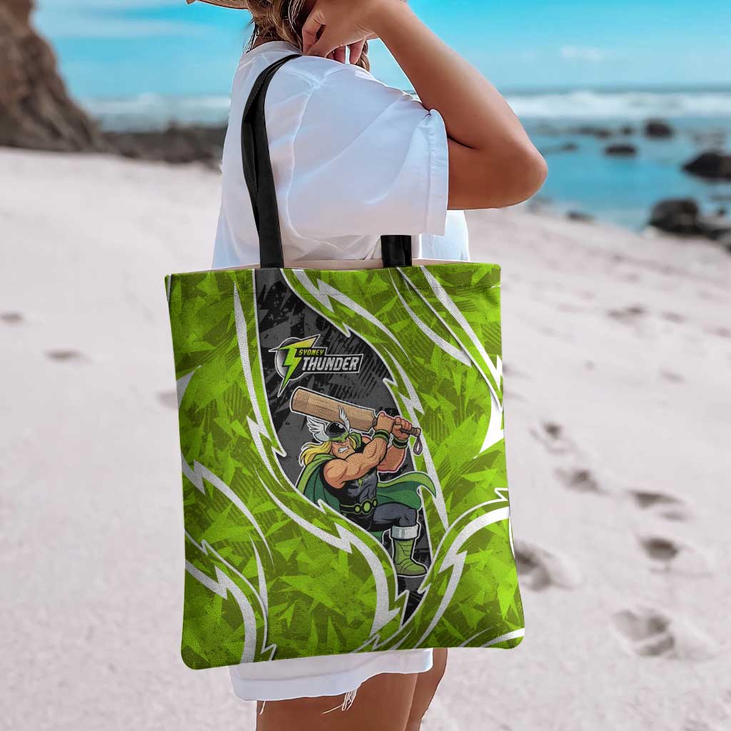 Sydney Thunder Tote Bag Flaming Lightning Storm Geometric Sports Mascot Art