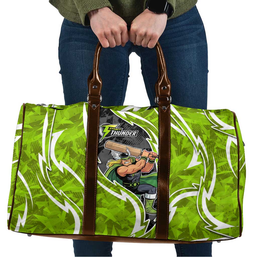 Sydney Thunder Travel Bag Flaming Lightning Storm Geometric Sports Mascot Art