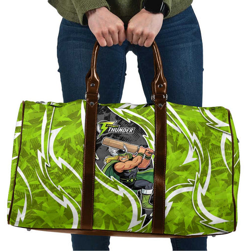 Sydney Thunder Travel Bag Flaming Lightning Storm Geometric Sports Mascot Art
