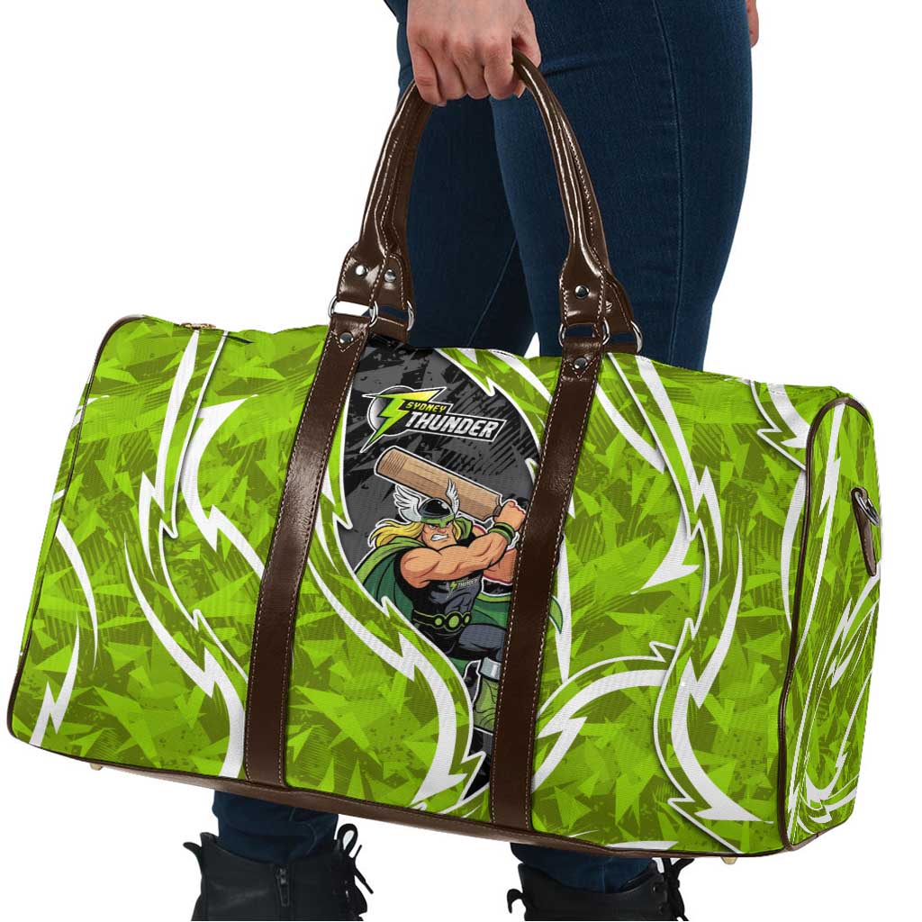 Sydney Thunder Travel Bag Flaming Lightning Storm Geometric Sports Mascot Art