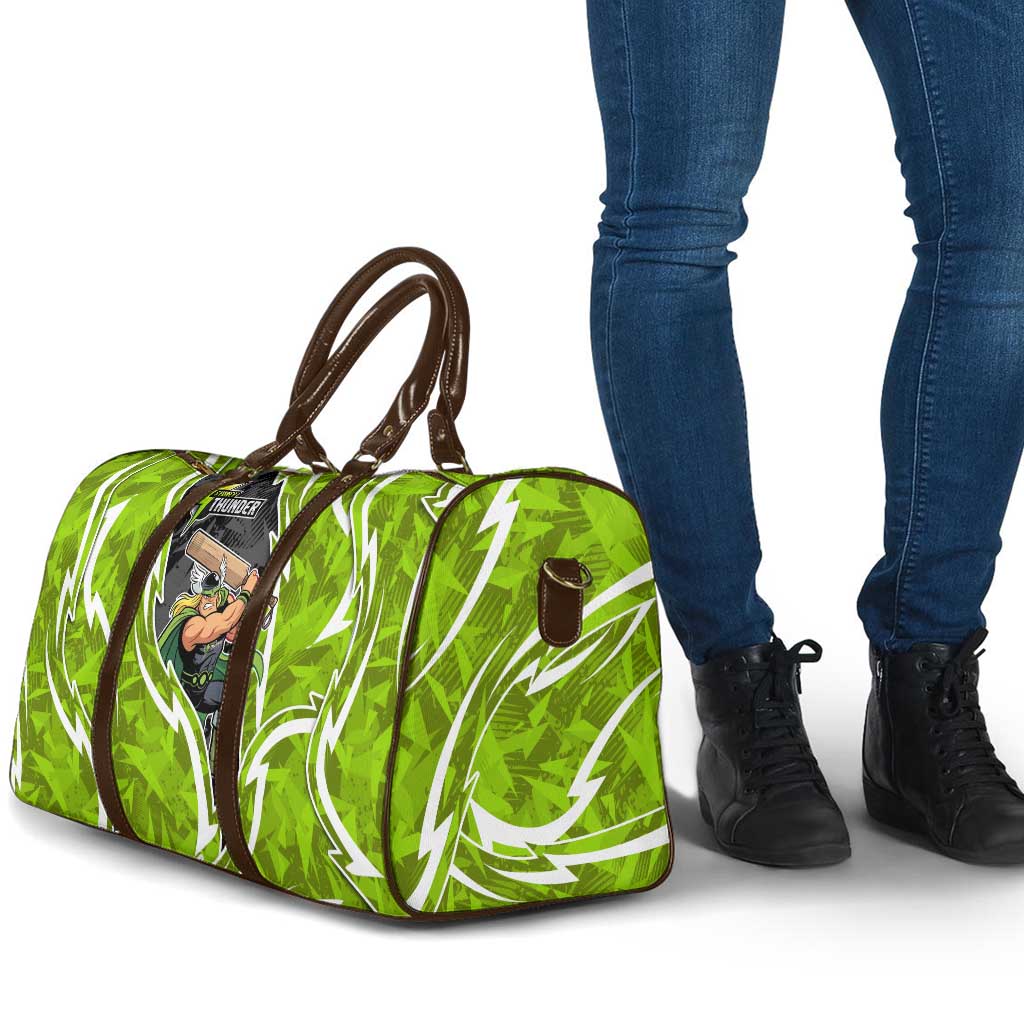 Sydney Thunder Travel Bag Flaming Lightning Storm Geometric Sports Mascot Art