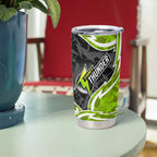 Sydney Thunder Tumbler Cup Flaming Lightning Storm Geometric Sports Mascot Art