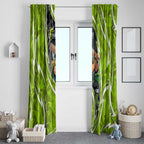 Sydney Thunder Window Curtain Flaming Lightning Storm Geometric Sports Mascot Art