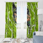 Sydney Thunder Window Curtain Flaming Lightning Storm Geometric Sports Mascot Art