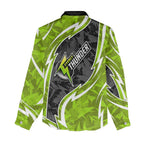 Sydney Thunder Women Casual Shirt Flaming Lightning Storm Geometric Sports Mascot Art