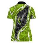 Sydney Thunder Women Polo Shirt Flaming Lightning Storm Geometric Sports Mascot Art