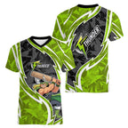Sydney Thunder Women V-Neck T-Shirt Flaming Lightning Storm Geometric Sports Mascot Art