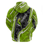 Sydney Thunder Zip Hoodie Flaming Lightning Storm Geometric Sports Mascot Art