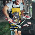 Personalized Cowboys ANZAC Tribute Apron Poppy Field Soldier Silhouette Aboriginal Rugby Mascot