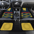 Personalized Cowboys ANZAC Tribute Car Mats Poppy Field Soldier Silhouette Aboriginal Rugby Mascot