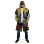 Personalized Cowboys ANZAC Tribute Cloak Poppy Field Soldier Silhouette Aboriginal Rugby Mascot