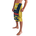 Personalized Cowboys ANZAC Tribute Lavalava Poppy Field Soldier Silhouette Aboriginal Rugby Mascot