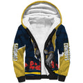 Personalized Cowboys ANZAC Tribute Sherpa Hoodie Poppy Field Soldier Silhouette Aboriginal Rugby Mascot