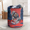 Personalized Sydney Roosters ANZAC Tribute Laundry Basket Poppy Field Soldier Silhouette Aboriginal Rugby Mascot