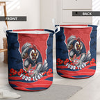 Personalized Sydney Roosters ANZAC Tribute Laundry Basket Poppy Field Soldier Silhouette Aboriginal Rugby Mascot