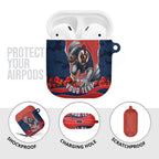 Personalized Sydney Roosters ANZAC Tribute AirPods Case Poppy Field Soldier Silhouette Aboriginal Rugby Mascot