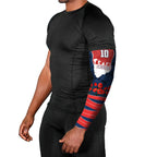 Personalized Sydney Roosters ANZAC Tribute Arm Sleeves Poppy Field Soldier Silhouette Aboriginal Rugby Mascot