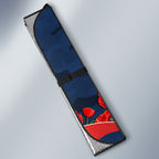 Personalized Sydney Roosters ANZAC Tribute Auto Sun Shade Poppy Field Soldier Silhouette Aboriginal Rugby Mascot