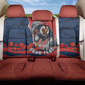 Personalized Sydney Roosters ANZAC Tribute Back Car Seat Cover Poppy Field Soldier Silhouette Aboriginal Rugby Mascot