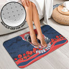 Personalized Sydney Roosters ANZAC Tribute Bathroom Set Poppy Field Soldier Silhouette Aboriginal Rugby Mascot