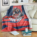 Personalized Sydney Roosters ANZAC Tribute Blanket Poppy Field Soldier Silhouette Aboriginal Rugby Mascot