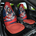 Personalized Sydney Roosters ANZAC Tribute Car Seat Cover Poppy Field Soldier Silhouette Aboriginal Rugby Mascot