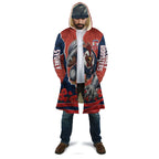 Personalized Sydney Roosters ANZAC Tribute Cloak Poppy Field Soldier Silhouette Aboriginal Rugby Mascot