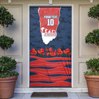 Personalized Sydney Roosters ANZAC Tribute Door Cover Poppy Field Soldier Silhouette Aboriginal Rugby Mascot