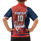 Personalized Sydney Roosters ANZAC Tribute Family Matching Off Shoulder Maxi Dress and Hawaiian Shirt Poppy Field Soldier Silhouette Aboriginal Rugby Mascot
