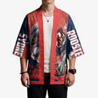 Personalized Sydney Roosters ANZAC Tribute Kimono Poppy Field Soldier Silhouette Aboriginal Rugby Mascot