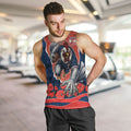Personalized Sydney Roosters ANZAC Tribute Men Tank Top Poppy Field Soldier Silhouette Aboriginal Rugby Mascot
