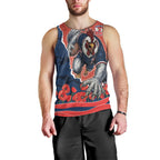 Personalized Sydney Roosters ANZAC Tribute Men Tank Top Poppy Field Soldier Silhouette Aboriginal Rugby Mascot