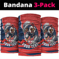 Personalized Sydney Roosters ANZAC Tribute Neck Gaiter Poppy Field Soldier Silhouette Aboriginal Rugby Mascot